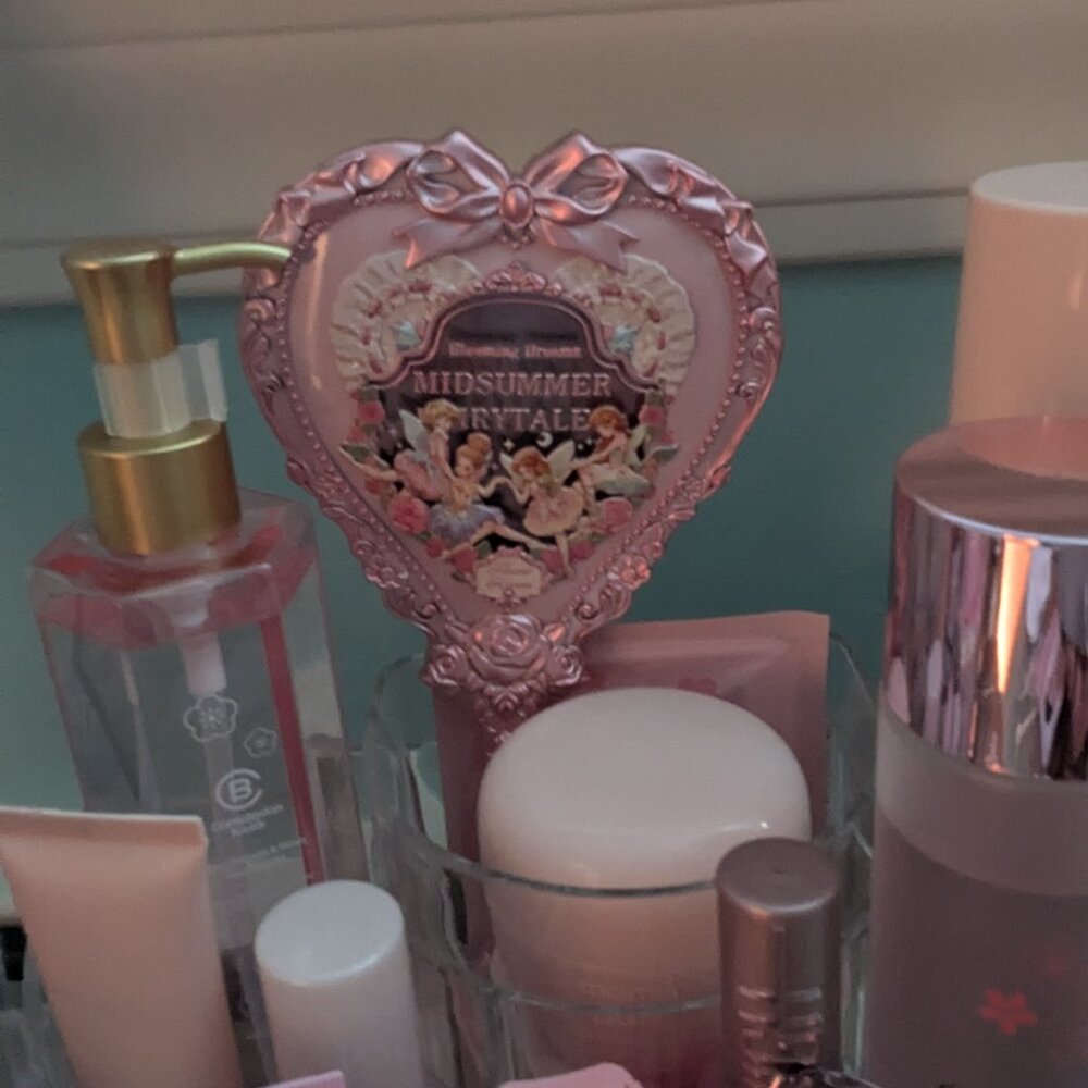 Flower Knows Midsummer Fairytales Hand Mirror (Milky Pink)